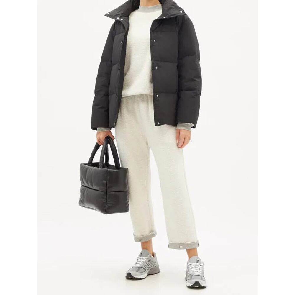Stand Studio Lamb Leather Puffer Classic‎ Black Modern Shoulder Bag